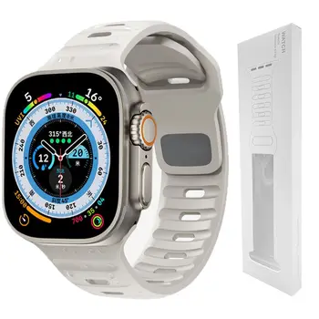 La Correa de Silicona suave Para el Apple Watch Banda Ultra 49 mm 44 mm 45 mm 42 mm 41 mm 42 mm 38 mm de deporte de la Correa de reloj iwatch Serise 8 7 6 5 pulsera