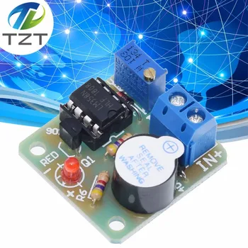 TZT 12V LM358 Acumulador de Sonido de Alarma de Luz de la Junta de Timbre Evitar la Descarga excesiva Módulo Controlador Sin la Protección de la Sobretensión