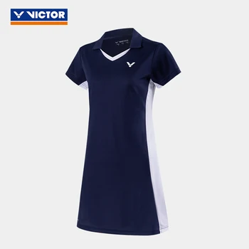 victor vestido de tenis de deporte de Bádminton Jersey ropa de secado rápido faldas deportiva KT-31301 mujeres