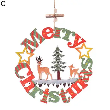 Durable Letras Encantos Ligera Gota De Navidad Ornamento Del Árbol De Navidad De Madera Letra Colgante Decoración Del Partido