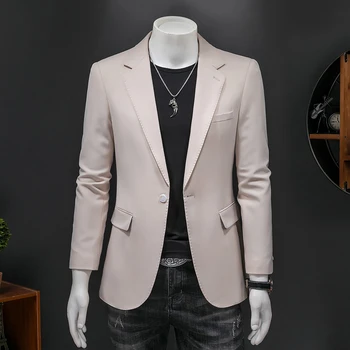 2023 la Primavera y el Otoño de ocio traje de chaqueta suelta hermoso traje de la tercera edad superior único elemento de los hombres de negocios de ropa formal S-5XL