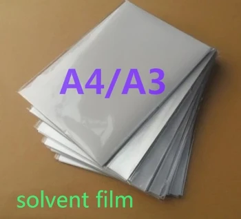 A4 A3 sizeinkjet film transparente para el solvente de la impresora impresión (50 hojas de una bolsa)