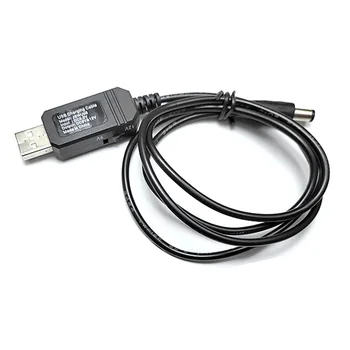 USB Power Boost Paso de Cable DC 5V y 9V/12V Convertidor DC Jack 5.5*2.1 mm para Wifi Router Módem Ventilador LED Indicador de