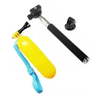 Bobber Flotante + Selfie Stick + Kit Adaptador Para Gopro Héroe Para Go Pro Deporte De Acción, Conjunto De Accesorios De La Cámara