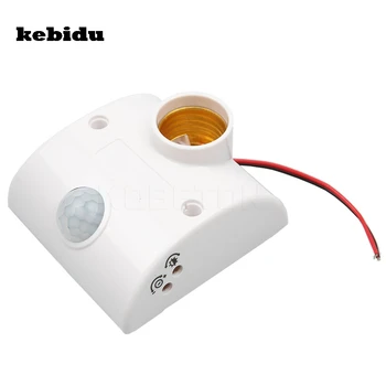 kebidu NOS Automático de Infrarrojos Sensor de INFRARROJOS LED de la Luz de Bulbo de E27 Base de Detector de Movimiento PIR lámpara de Pared, Lámpara E27 Titular de Socket AC170V-250V 220V