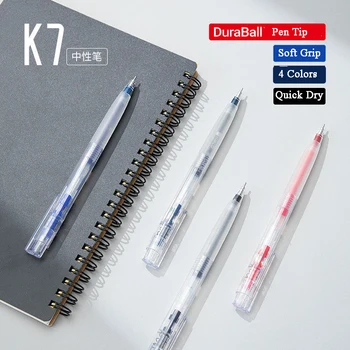 Kacogreen K7 Plumas de Gel 0.5 MM Negro/Azul/Rojo/Azul marino Recargas de Prueba Neutral caneta de la Escuela de artículos de Oficina Accesorios Suministros