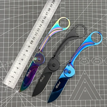 Tekut Skinner Cuchillo Plegable con 7Cr17MoV Hoja de Acero Inoxidable de la EDC al aire libre Cuchillo de Bolsillo con Pocketclip