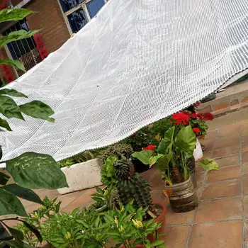 0.3 mm Reforzado PE Impermeable de Tela al aire libre de las Plantas de Jardín Cubierta de la Terraza con Pérgola Toldo de Natación de la Piscina Sombra del Sol Net