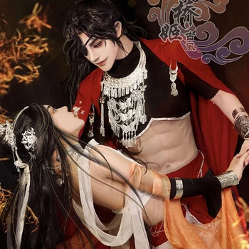 Anime guan Tian ci fu Hua cheng, Xie lian las costumbres Exóticas Hanfu Elementos Chinos de Hadas espectáculo de Danza Traje de Cosplay