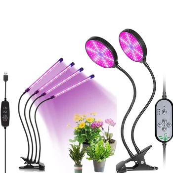 El LED crece la Luz USB Fito Lámpara de Espectro Completo Crecer Tienda Kit Completo Phytolamp para Plantas de Plántulas de Flores de Interior Crecen Cuadro