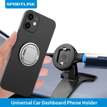 SPORTLINK Universal del Coche del Teléfono de Montaje de la Rotación de 360 Grados Dashboard teléfono Celular Titular con Soporte de Anillo de 4 a 7 Pulgadas Smartphones