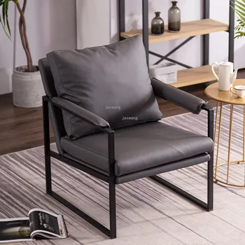 Sala Lounge Chair Diseñador de Hierro Sofá Silla Luz de la Habitación de Lujo Industrial Moderna Casa de Ocio, Lounge Sillas de TG