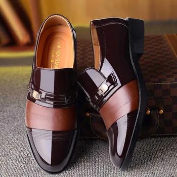 2023 Hombres Nuevos Zapatos de Vestir de Cuero de Alta Calidad Formal de los Zapatos de los Hombres de Gran Tamaño 38-48 Oxford Zapatos para hombre de Moda de la Oficina de Zapatos de los Hombres