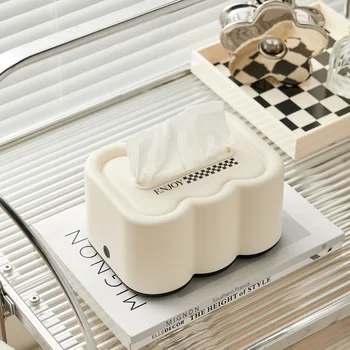 INS Crema de Viento con una Caja de pañuelos sala de estar de alta gama de caramelo de algodón de tejido de almacenamiento caja de Luz de Lujo Creativo de la Casa de Té de la Decoración de la Mesa