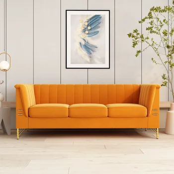 X-P82-O(sofa), Naranja de Terciopelo [de valores de EE.UU.]