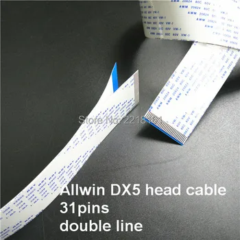 10 conjuntos de 31pins DX5 cabezal de cable de doble línea de Epson DX5 cabezal de impresión Allwin Humanos Xuli Aifa Dika Sunika Polar de la impresora cable de datos