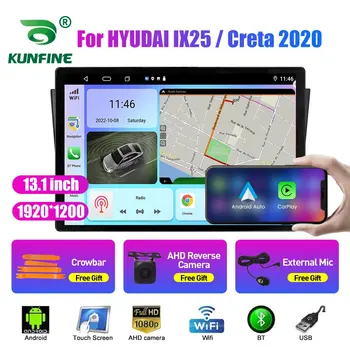 13.1 pulgadas de Radio de Coche Para HYUDAI IX25 Creta 2020 Coche DVD GPS de Navegación Estéreo Carplay 2 Din Central Multimedia Android Auto