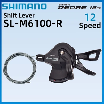 SHIMANO DEORE SL M6100 de la palanca de cambios Palanca de la Derecha 12 Velocidad de MTB de la Bicicleta 12s RAPIDFIRE PLUS de Transmisión