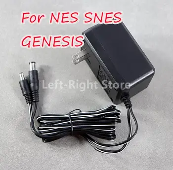 2PCS De NES y Super Nintendo SNES Sega Genesis EE.UU. Enchufe del Cargador de la corriente ALTERNA de Entrada es de 110-240V 60Hz, Salida DC de 9V 850mA Cable Adaptador