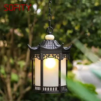 SOFITY Clásica lámpara Colgante al aire Retro de la Lámpara del LED Impermeable para el Hogar Corredor de Decoración