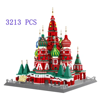 3213 PCS de la Arquitectura de San Basilio Vasily Catedral de ladrillos Modelo de bloques de construcción Wange famosos del mundo de Moscú creativo expertos de la ciudad