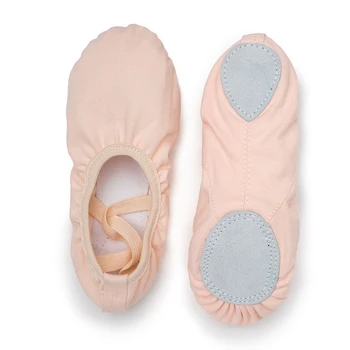 USHINE las Niñas de Ballet Zapatos de Lona Suave Suela Plana de Yoga de la Danza Ballet Zapatillas a los Niños Practicar la Bailarina Zapatos de Mujer Zapatos de Baile