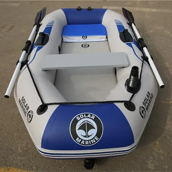 Solar Marine 2 Personas 200 CM de PVC de Kayak Inflable Barco de Pesca en Canoa Aire Tapete de Piso Bote con conexión Accesorios para los Deportes de Agua