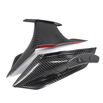 Carenado moto Kit de Aerodinámica de Ala Fija de Winglets Carenado Ala Cubierta para Honda CBR650R 2019-2021 de Fibra de Carbono