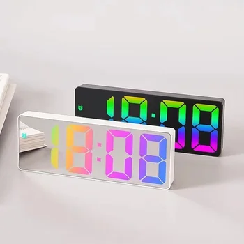 Smart LED Reloj Digital de la Mesilla de Alarma de los Relojes de Escritorio de Mesa Electrónico de Escritorio Reloj de Repetición de alarma reloj de escritorio de despertador, Reloj despertador Digital
