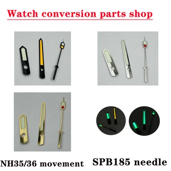 Precisión NH35/36/4R/6R especial modificado reloj la aguja de SPB185J1/SPB187J1 super C3 luminoso SKX007 modificado adaptación