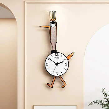 De dibujos animados Reloj de Pared de la Sala de estar de Moda para el Hogar Creativo Reloj de Pared Moderno Reloj Simple Silencio de los Niños Decoración de la Habitación