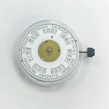 Ver los accesorios Originales SW240 movimiento movimiento mecánico Automático de Doble calendario a las tres de la aguja blanca de la máquina de oro de la máquina