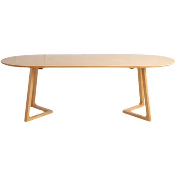 *Nórdicos salón multi persona, mesa de comedor ovalada de madera maciza mesa de comedor y silla, de ocio, de recepción de mesa y silla