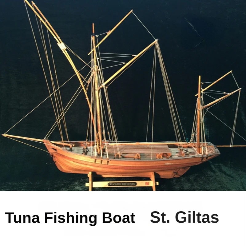 1/45 de Madera de San USS Giltas de Vela de Madera Kit de Modelo Clásico Barco de Pesca Modelo
