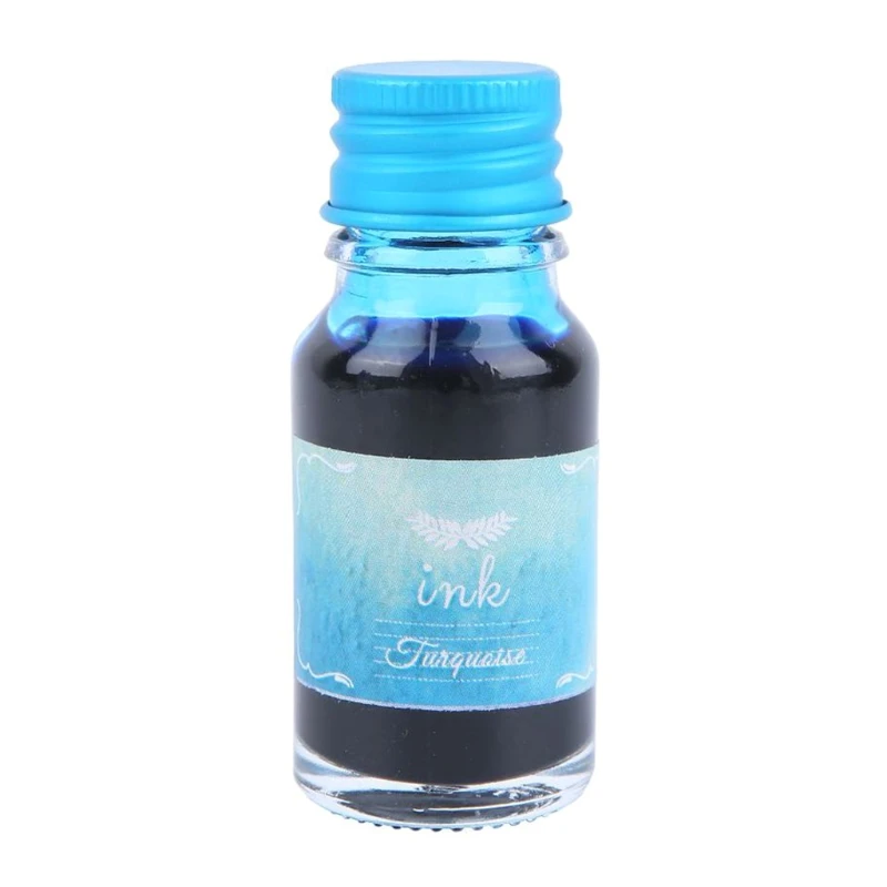 1 Botella de Puro Colorido 10ml Pluma Estilográfica de Tinta No-carbono, Recarga de Tinta de Papelería