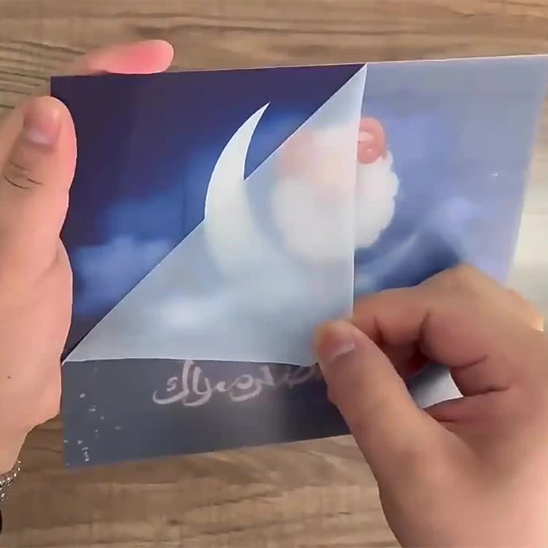 Eid Al Adha Acrílico Tabletas de Eid Mubarak de Madera de Adorno 2023 Ramadán Kareem Decoración para el Hogar Islam Musulmanes Parte de la Decoración de Regalo