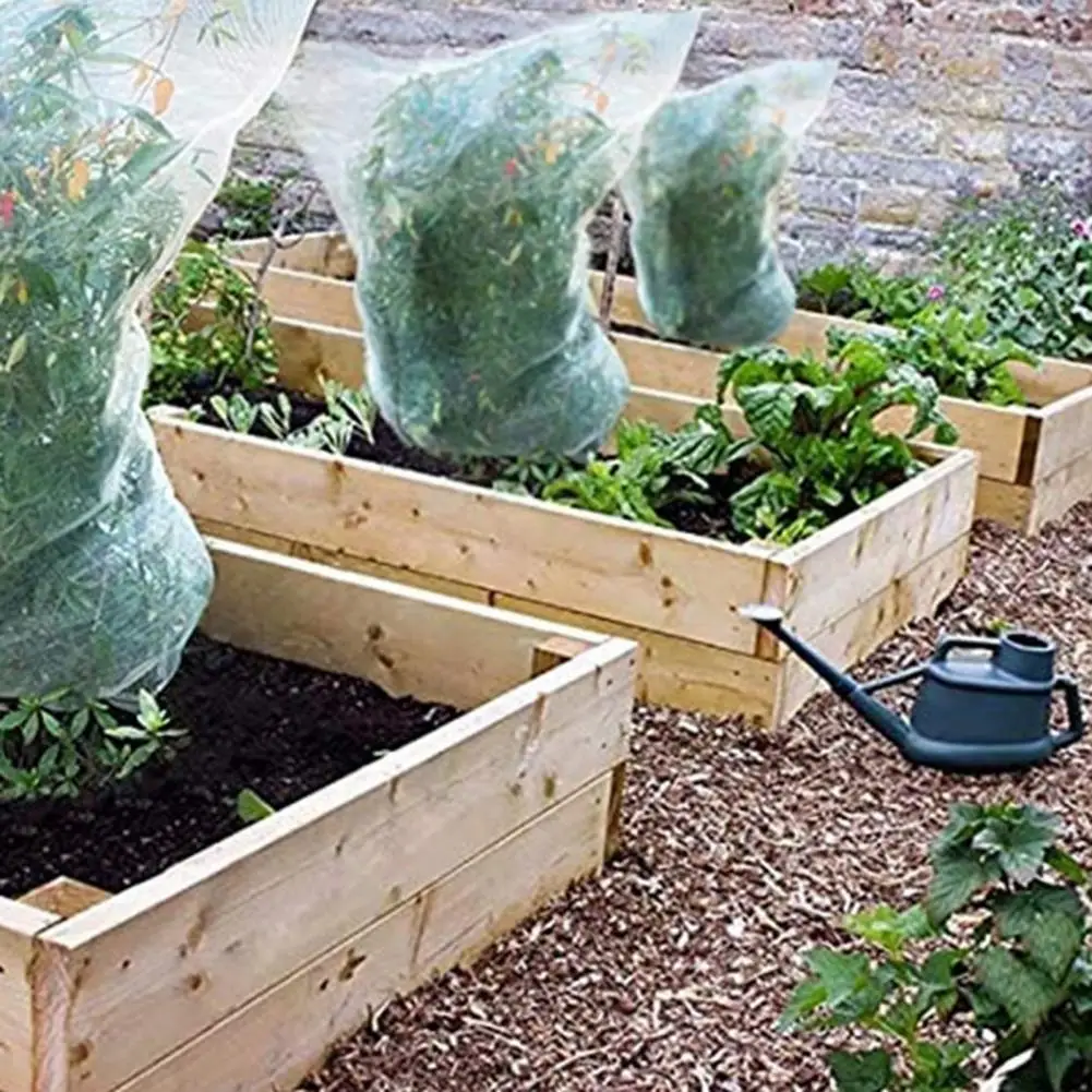Malla de Malla Transpirable de Nylon de Viento-Prevenir para Plantas de Jardín Cubierta de la Bolsa de Jardín de Jardín
