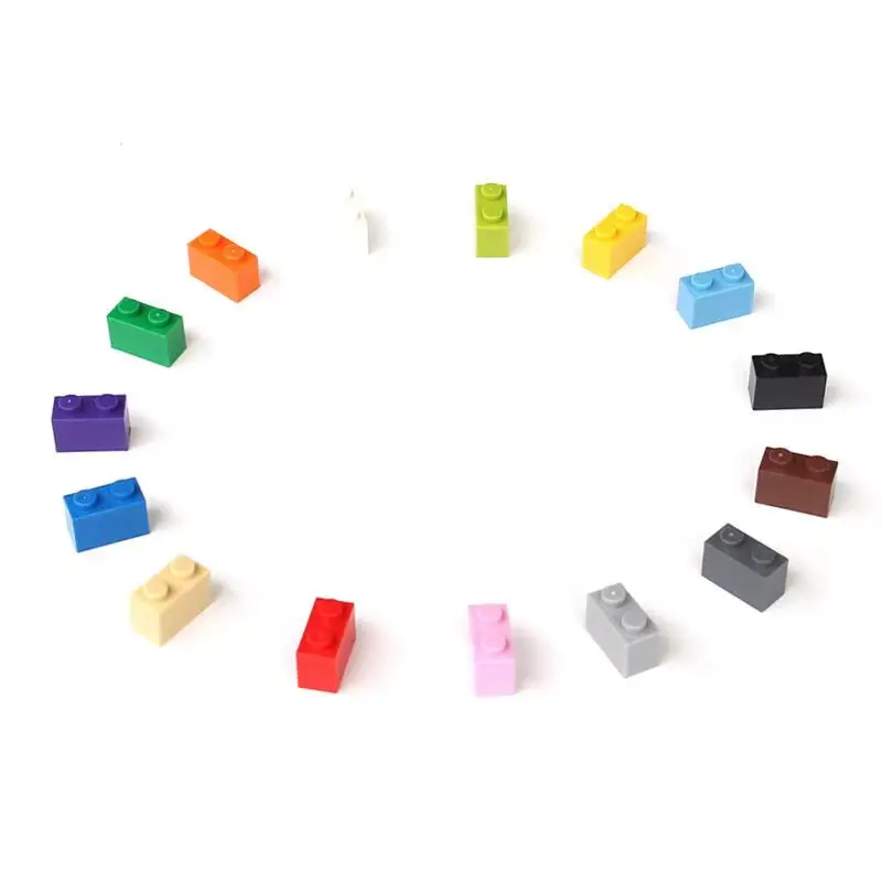 Pequeñas Partículas de bloques de Construcción compatibles con LEGO 3004 de Alto Orden a Granel 1x2 de Espesor de Ladrillo accesorios MOC partes
