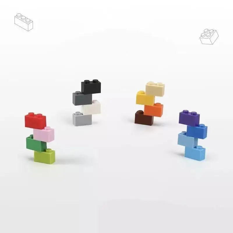 Pequeñas Partículas de bloques de Construcción compatibles con LEGO 3004 de Alto Orden a Granel 1x2 de Espesor de Ladrillo accesorios MOC partes