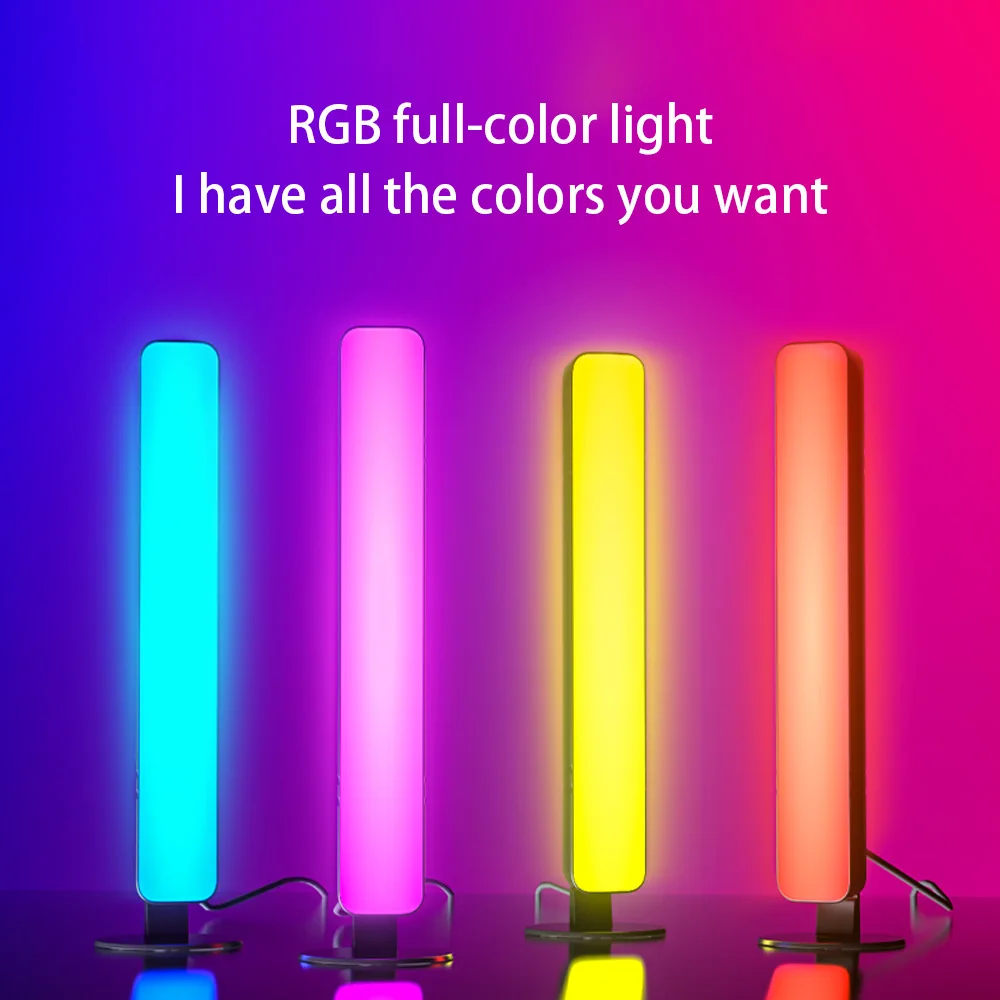 USB LED RGB de Recogida Luces de Escritorio Ambiente de Control Remoto de la Lámpara Color de Ritmo Ambiente de la Lámpara Para Coche/Juego de Ordenador de Escritorio Decora